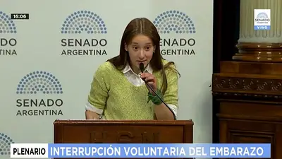 Aborto: El conmovedor discurso de una salteña de 16 años en el Senado Aborto: El conmovedor discurso de una salteña de 16 años en el Senado