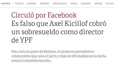 Clarín desmintió una "fake news" que ellos mismos crearon y culpó a las redes sociales Clarín desmintió una "fake news" que ellos mismos crearon y culpó a las redes sociales