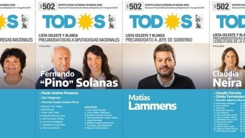 Elecciones 2019: Con Perón y Néstor, así será la boleta porteña del Frente de Todos en la Ciudad