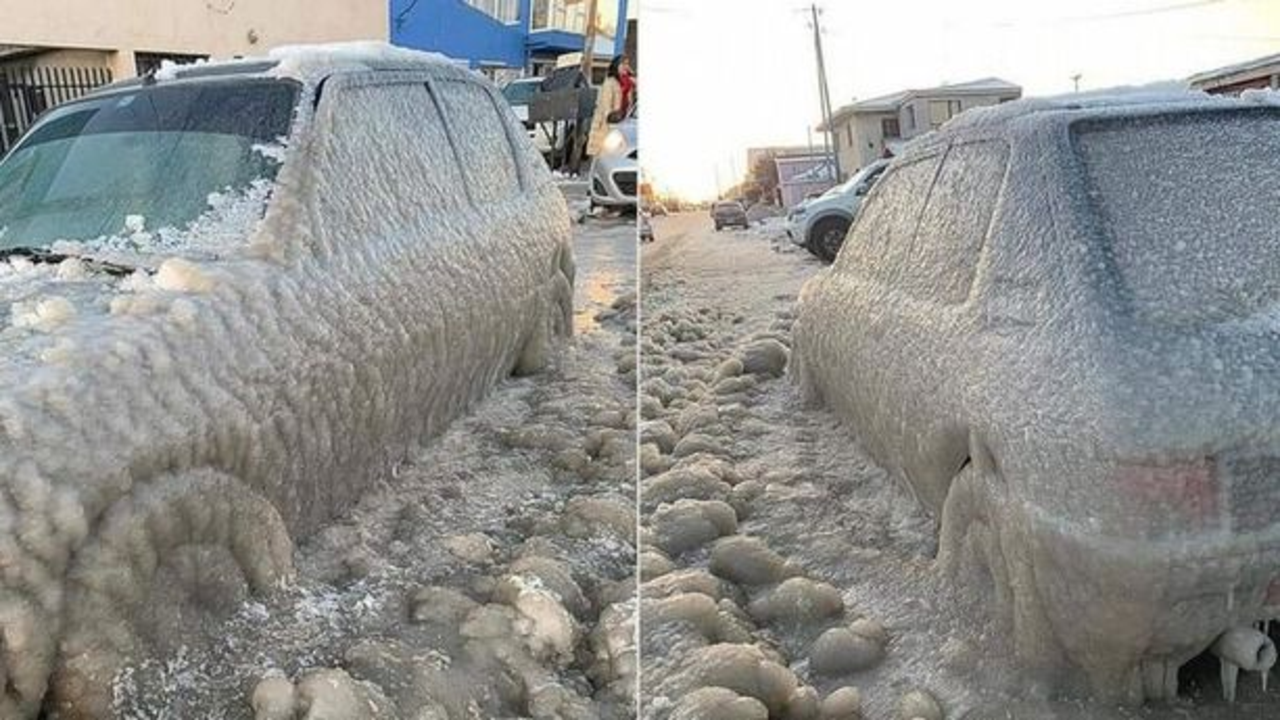 Impactantes imágenes de la ola polar en Río Grande: las consecuencias de frío extremo