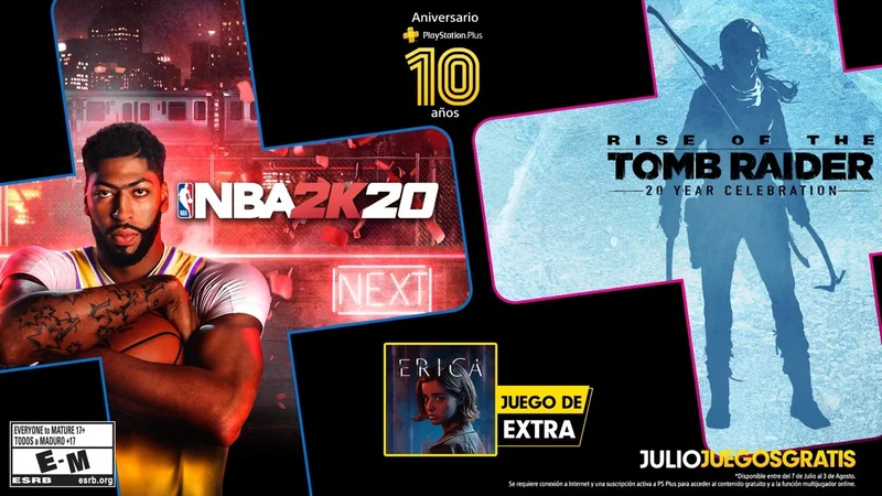 Juegos Gratis: PlayStation Plus permite descargar Tomb Raider, NBA 2K20 y un regalo especial