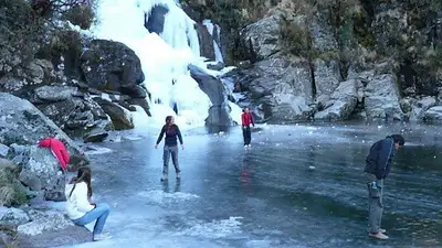 La impactante cascada congelada de Calamuchita en Córdoba La impactante cascada congelada de Calamuchita en Córdoba