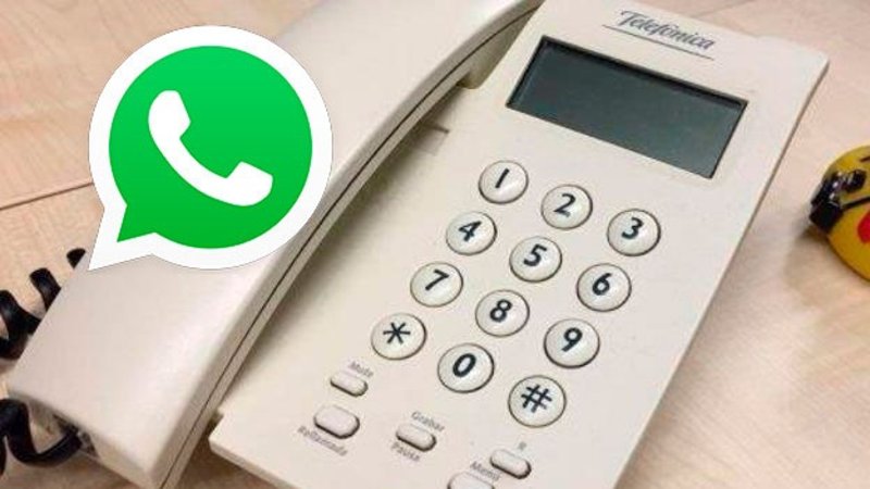 Estás leyendo bien: el método para usar WhatsApp en un teléfono fijo
