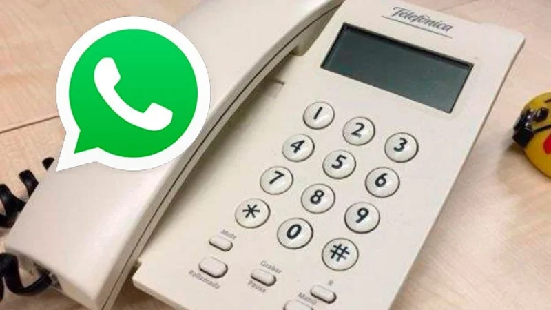 Estás leyendo bien: el método para usar WhatsApp en un teléfono fijo