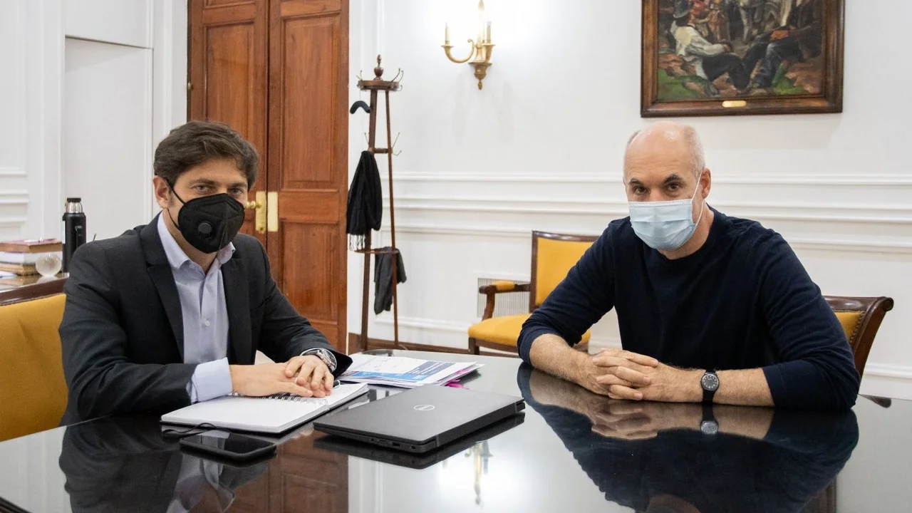 Larreta y Kicillof se reunieron para afinar los detalles para la nueva etapa de la cuarentena
