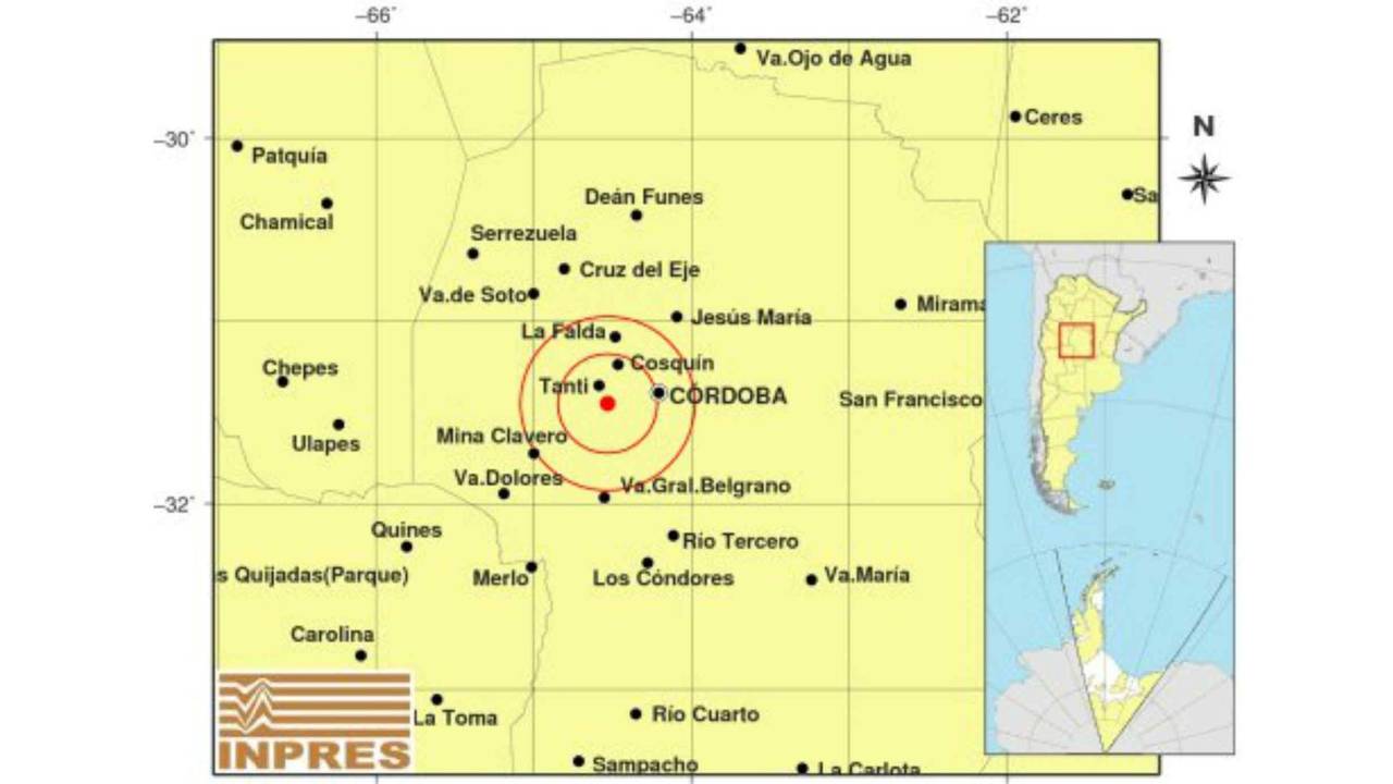 Terremóto en Córdoba: se sintió un temblor en Córdoba y Alta Gracia