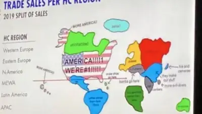 Escándalo: se filtró un mapa racista de la empresa Red Bull Escándalo: se filtró un mapa racista de la empresa Red Bull