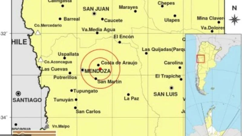 Un temblor sacudió a Mendoza