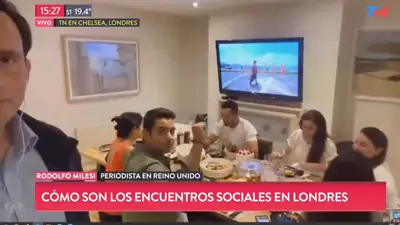 Un inglés gritó a favor de Cristina Kirchner e incomodó al móvil de TN Un inglés gritó a favor de Cristina Kirchner e incomodó al móvil de TN