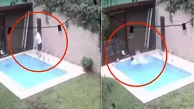 Video: el insólito blooper del Chato Prada en la pileta Video: el insólito blooper del Chato Prada en la pileta
