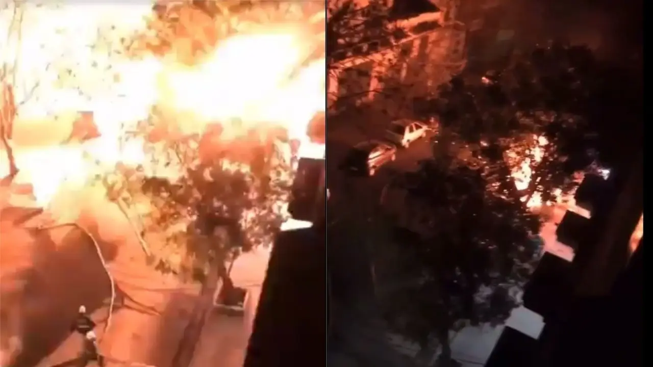 Video impactante de la explosión y el incendio de vehículos en Villa Crespo