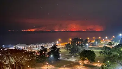 Volvieron los incendios a las Islas del Paraná y el humo llega a Rosario Volvieron los incendios a las Islas del Paraná y el humo llega a Rosario