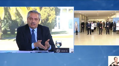 Alberto Fernández inauguró virtualmente un nuevo hospital contra COVID en La Matanza Alberto Fernández inauguró virtualmente un nuevo hospital contra COVID en La Matanza