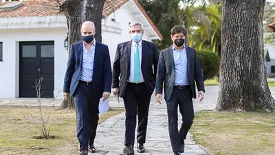 Larreta, Alberto y Kicillof Larreta, Alberto y Kicillof