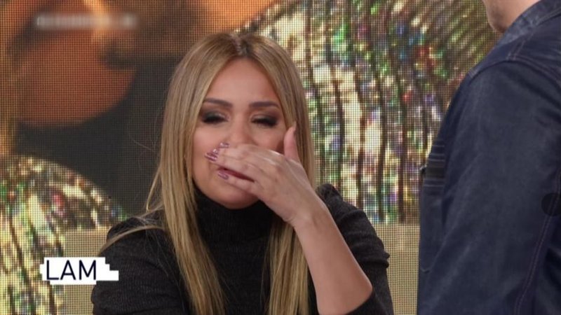 Karina la Princesita, llanto en LAM