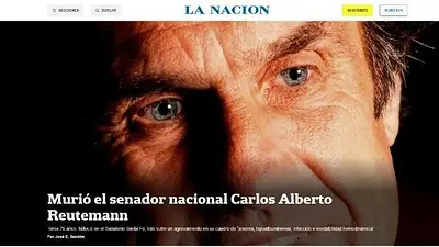 Papelón de La Nación y TN: Anunciaron la muerte de Reutemann Papelón de La Nación y TN: Anunciaron la muerte de Reutemann