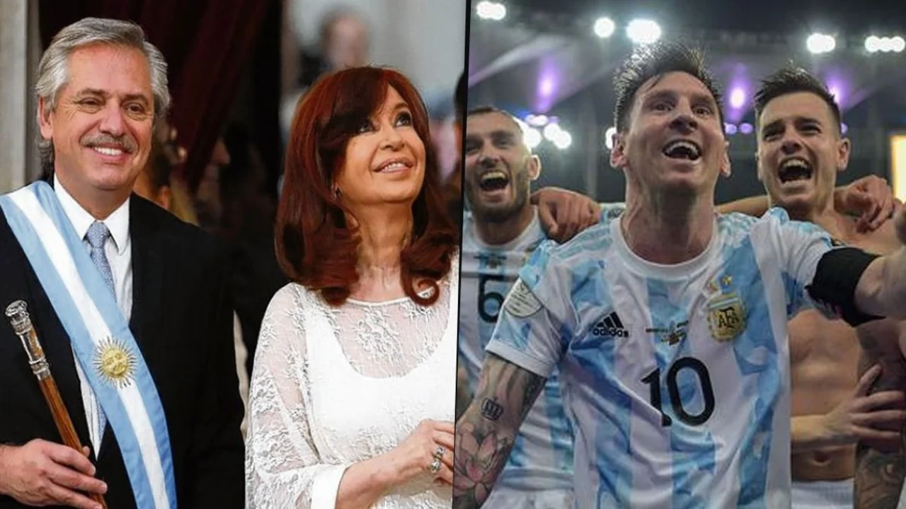 Alberto Fernández y Cristina Kirchner celebraron el título de Argentina vs. Brasil en la Copa América 2021