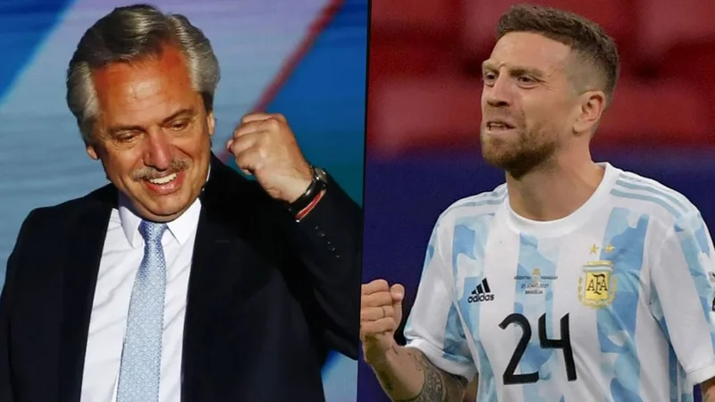 El mensaje del Papu Gómez a Alberto Fernández tras el título de la Selección Argentina ante Brasil