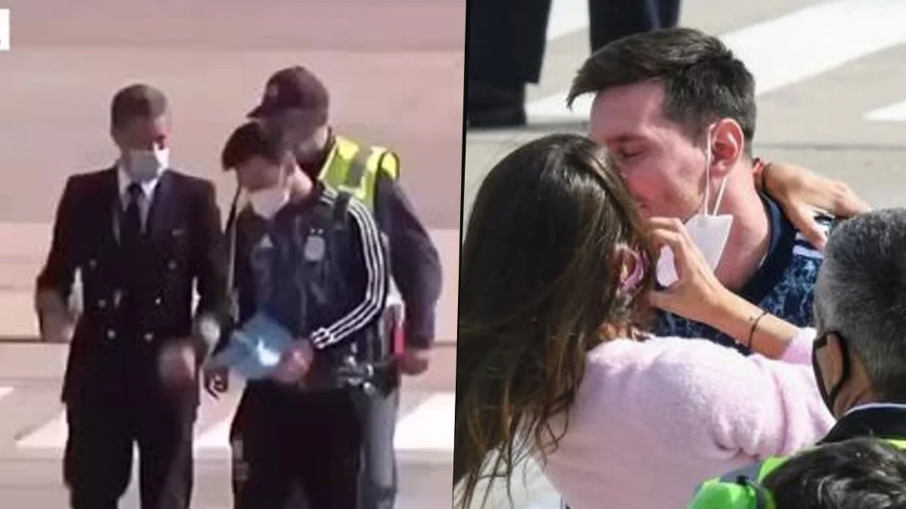 Lionel Messi y Antonella Roccuzzo se reencuentran tras ganar la Copa América 2021 con la Selección Argentina