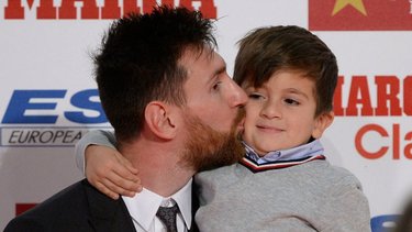 La tierna foto de Messi con su hijo Mateo tras ganar la Copa América