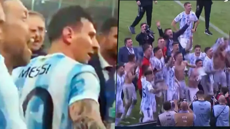 Lionel Messi, enojado con un compañero de la Selección por cantar contra Brasil en los festejos de la Copa América 2021