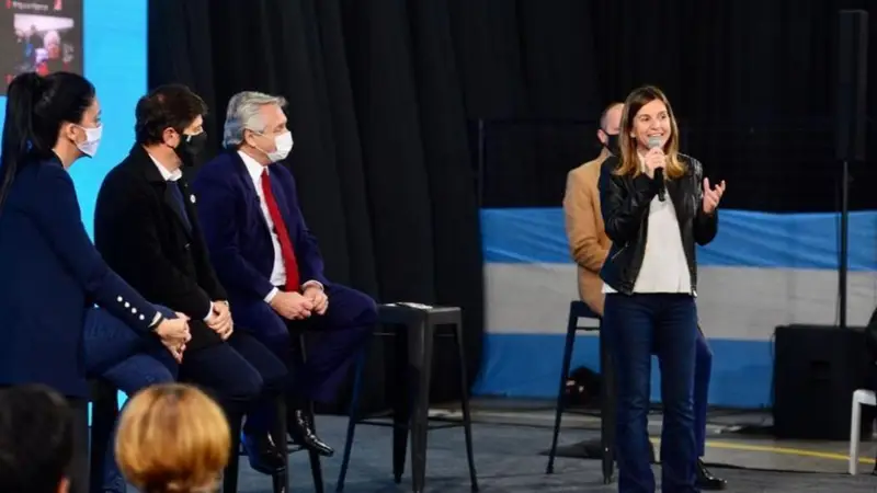 María Fernanda Raverta, titular de la ANSES. 