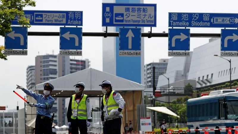 Controles de COVID-19 en Tokio 2020. 