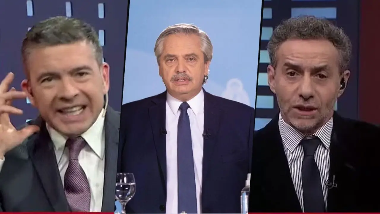 Pablo Rossi y Luis Majul atacaron violentamente a Alberto Fernández en La Nación TV