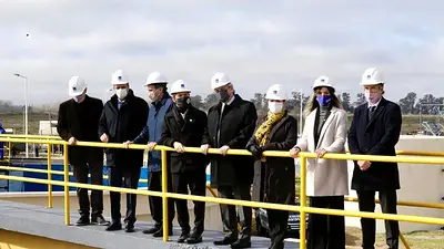 Fernández, Kicillof, Katopodis y Galmarini inauguraron una planta depuradora Fernández, Kicillof, Katopodis y Galmarini inauguraron una planta depuradora