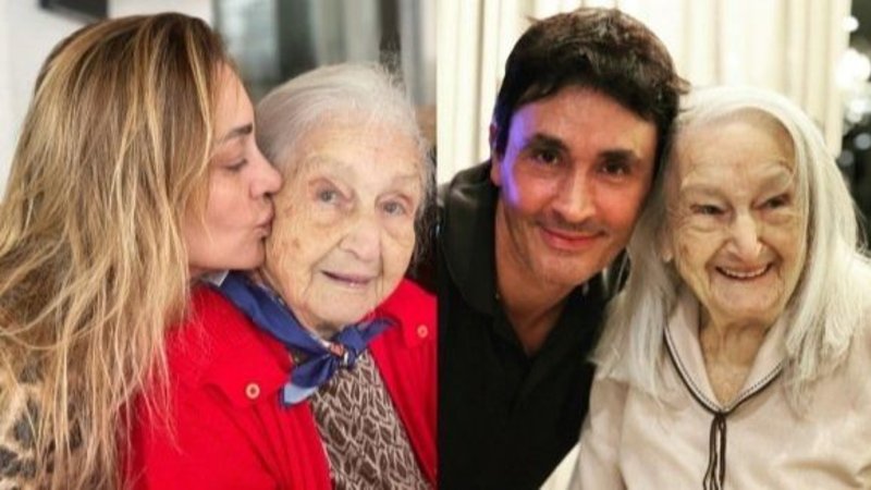 Sebastián y Sol Estevanez y su abuela Amanda