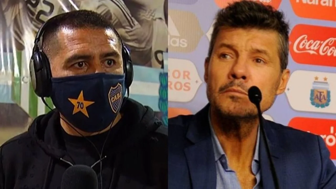 Boca: Riquelme atacó a Tinelli y el conductor lo acusó de tener un "pensamiento pequeño"