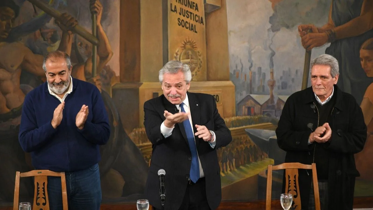 Alberto Fernández, en la CGT: "Perón hizo la mayor revolucion social que la Argentina recuerde"