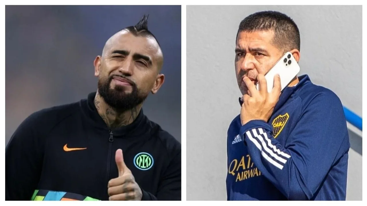 Boca Juniors, Juan Román Riquelme, Arturo Vidal, Fútbol Argentino. 