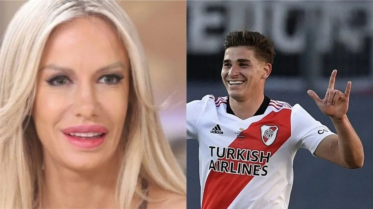 Luciana Salazar y Julián Álvarez