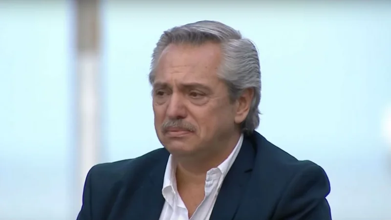 Cacho Fontana. Alberto Fernández