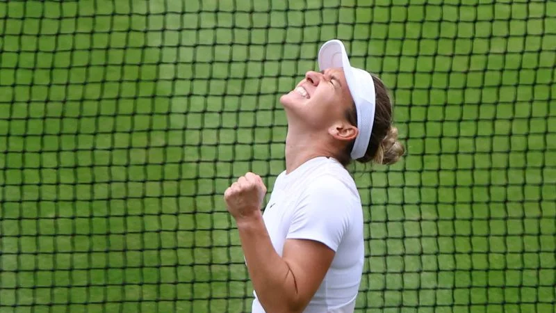 Halep arrasa con Anisimova y alcanza las semifinales de Wimbledon