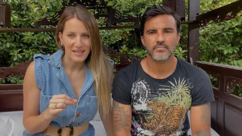 Mica Viciconte y Fabián Cubero.