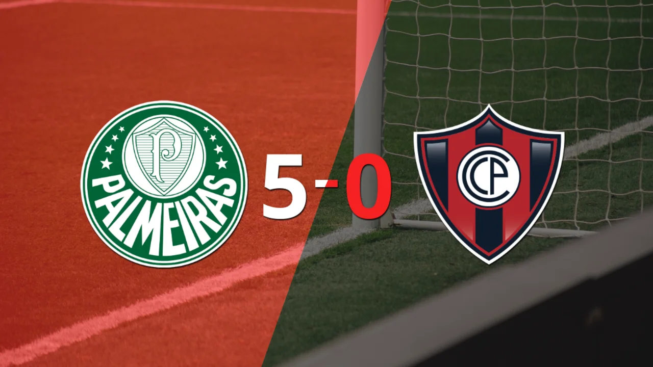 Cerro Porteño cayó ante Palmeiras con dos goles de Rony