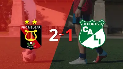 Con dos goles de Bernardo Cuesta, Melgar venció a Deportivo Cali Con dos goles de Bernardo Cuesta, Melgar venció a Deportivo Cali