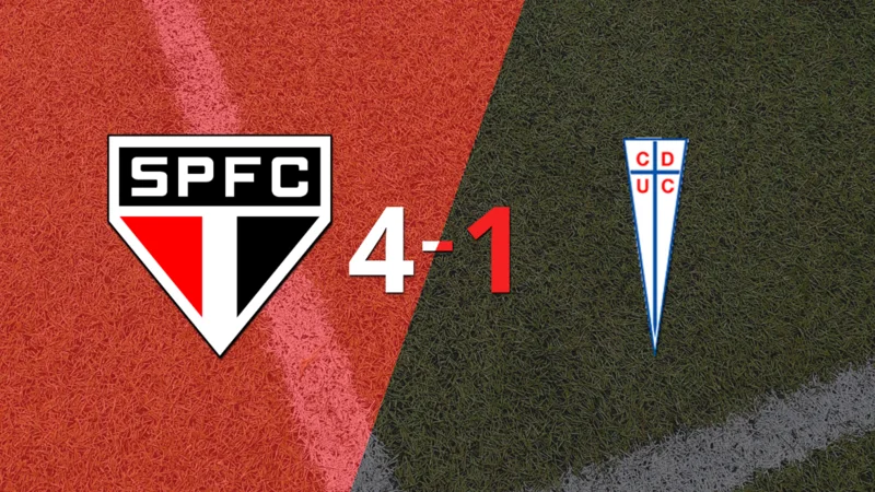 U. Católica se fue goleado 4-1 en su visita a São Paulo