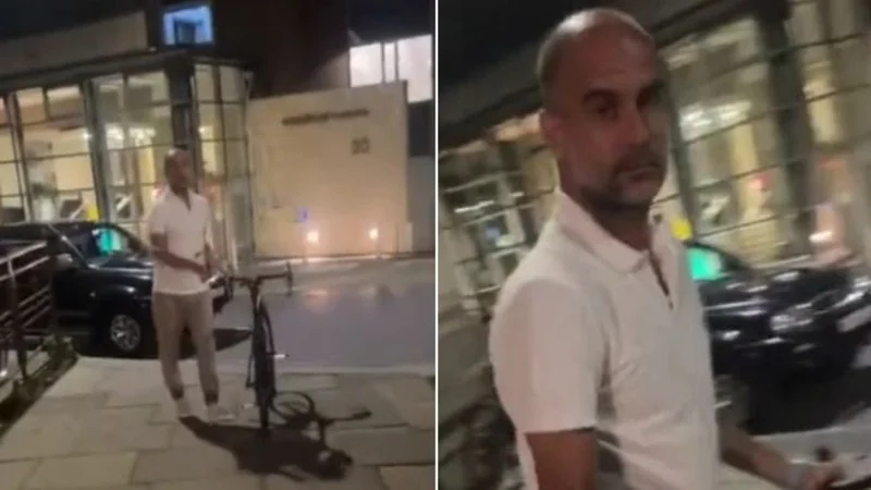 El susto de Pep Guardiola que se hizo viral: "No me hagas nada"