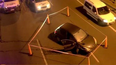 Otro choque y persecución en Panamericana: dos policías heridos 