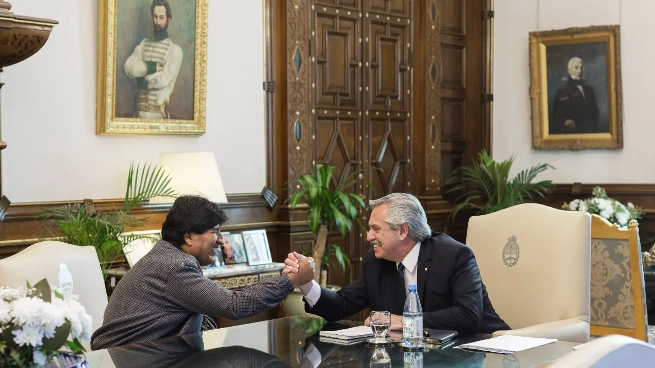 Alberto Fernández, Evo Morales