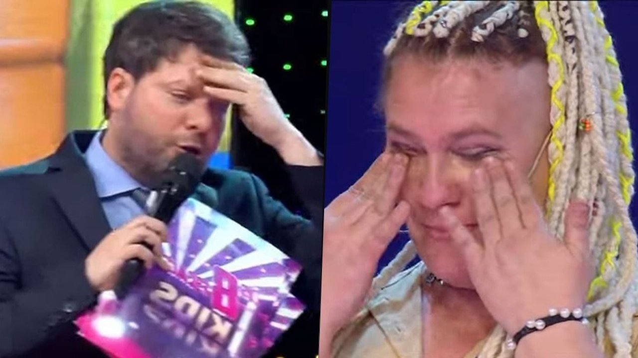 Guido Kackza consoló a una participante que se largó a llorar en Los 8 Escalones