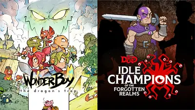Idle Champions of the Forgotten Realms y Wonder Boy: The Dragon's Trap Idle Champions of the Forgotten Realms y Wonder Boy: The Dragon's Trap