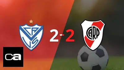 Muchos goles en el empate a 2 entre Vélez y River Plate Muchos goles en el empate a 2 entre Vélez y River Plate
