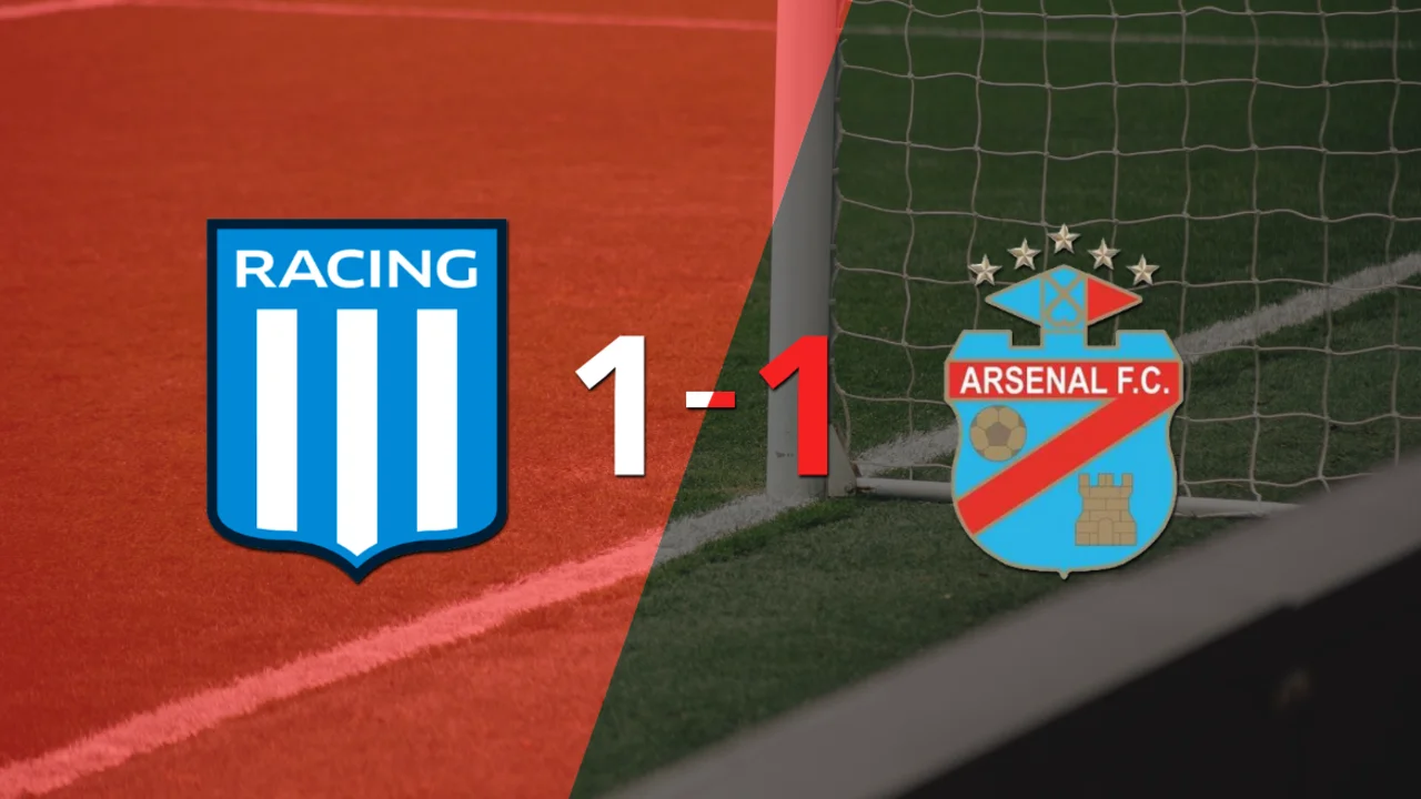 Racing Club y Arsenal se repartieron los puntos en un 1 a 1