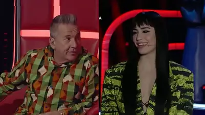 Lali Espósito y Ricardo Montaner. Lali Espósito y Ricardo Montaner.