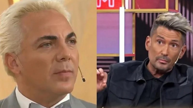 El Tirri y Cristian Castro. Jurados de Canta Conmigo Ahora. Programa de Tinelli en El Trece