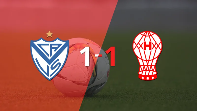 Reparto de puntos en el empate a uno entre Vélez y Huracán